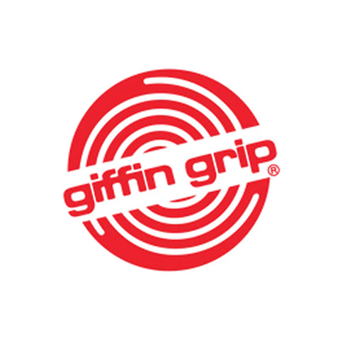 Giffin Grip logo featuring a circular red design with white text, known for pottery tools and accessories.