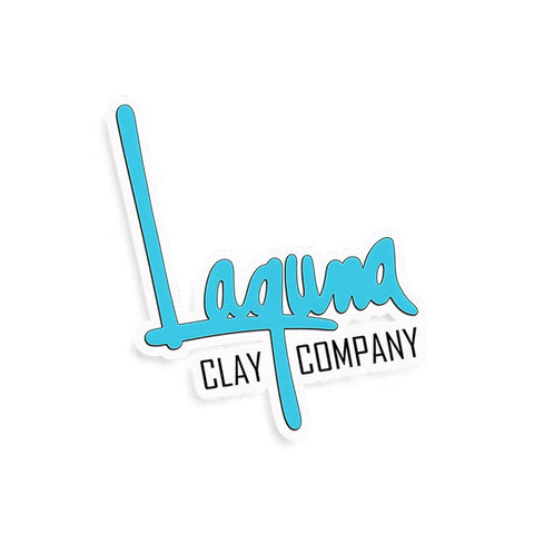 Laguna Clay Company logo showcasing pottery and ceramic supplies, specializing in diverse clay bodies and tools.