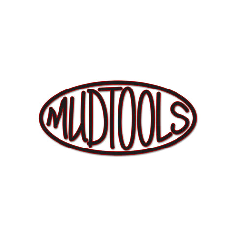 Mudtools logo for pottery tools and accessories, specializing in clay and ceramic raw materials.