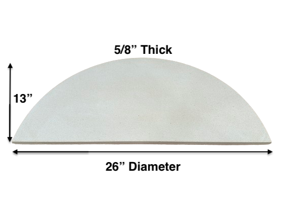 26 Half Round x 5/8 CoreLite Kiln Shelf