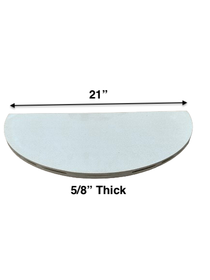 21 Half Round x 5/8 CoreLite Kiln Shelf