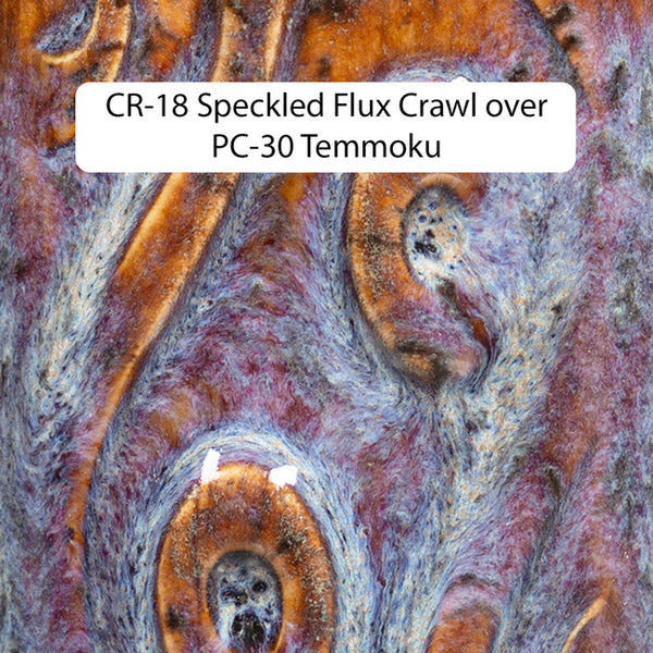 CR-18 Speckled Flux Crawls Glaze by Amaco