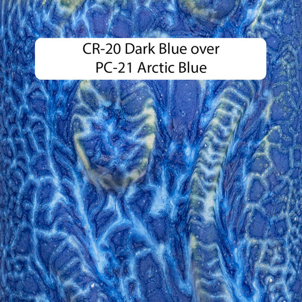 CR-20 Dark Blue Crawls Glaze by Amaco