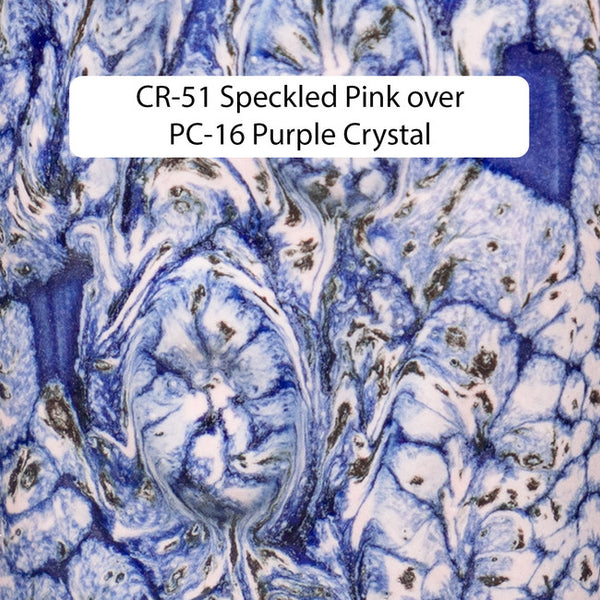 CR-51 Speckled Pink Crawls Glaze by Amaco