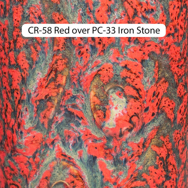 CR-58 Red Crawls Glaze by Amaco