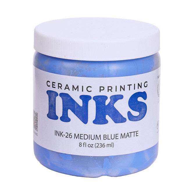 Medium Blue Matte Ceramic Printing Ink by Amaco (INK-26)