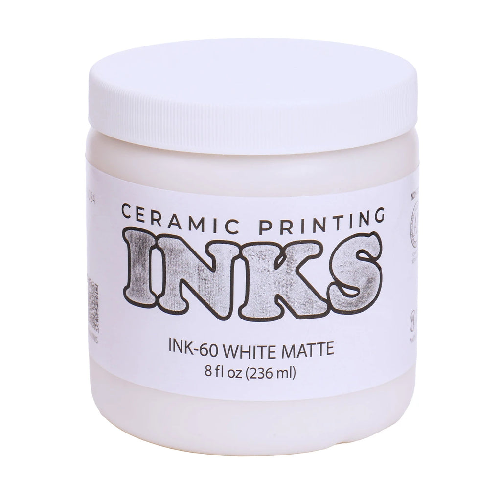 White Matte Ceramic Printing Ink by Amaco (INK-60)