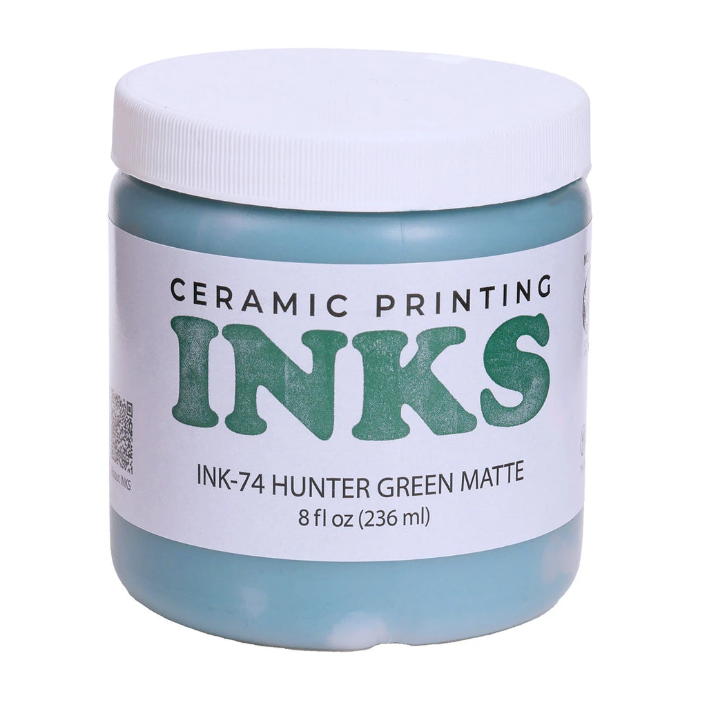 Hunter Green Matte Ceramic Printing Ink by Amaco (INK-74)
