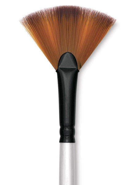 Robert Simmons Synthetic Fan Blender Brush, Short Handle