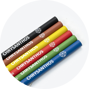 UPS06-1 Underglaze pencils set I (Black, Blue, Green, Brown, Red and Yellow)