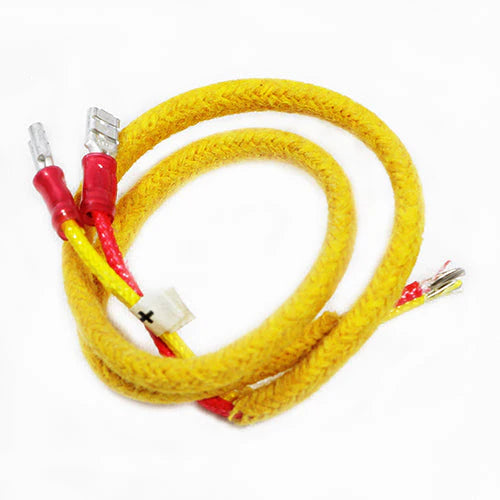 Skutt Type K Thermocouple Lead Wire With Connectors For 22” Deep Kilns Or Greater - High Temp Cloth - 15” Length