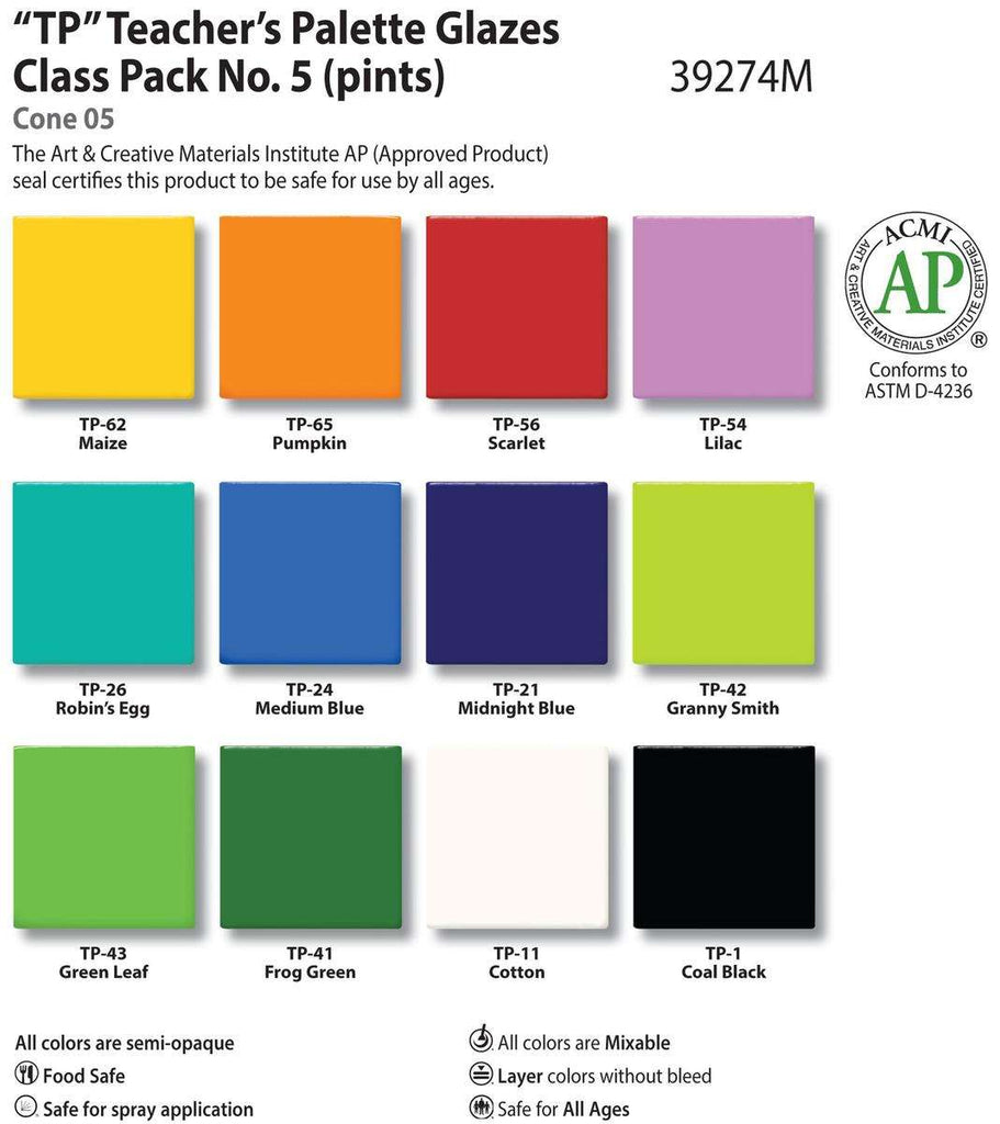 Class Pack (TP) Teacher's Palette No.5, Cone 05/06